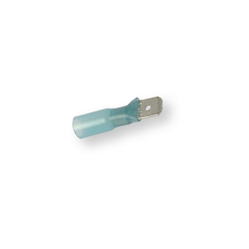 Cosse thermorétractable 2308 bleu, 6,35x0,8, câble de 1-2,5 mm²